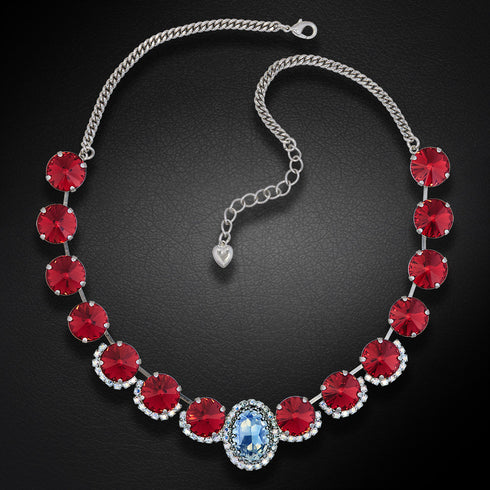 Vestuvinė vėrinys "Safyro Žavesys" su Swarovski™ kristalais